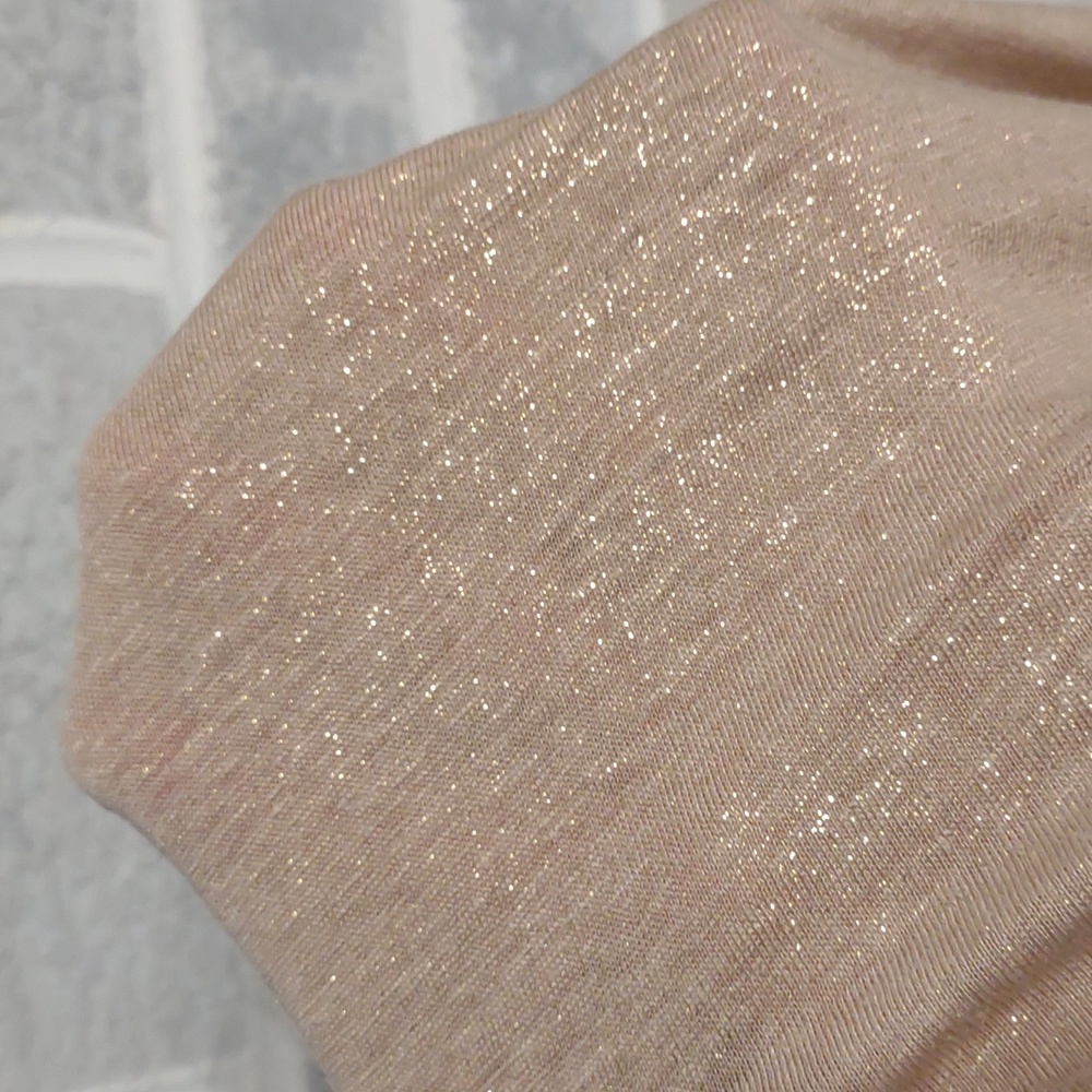 J. Crew 100% Linen Women's Gold Metallic V-Neck Lightweight Tee Shirt Size XS - Picture 11 of 13